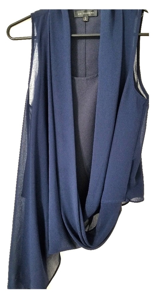 Sleeveless navy tunic (S)